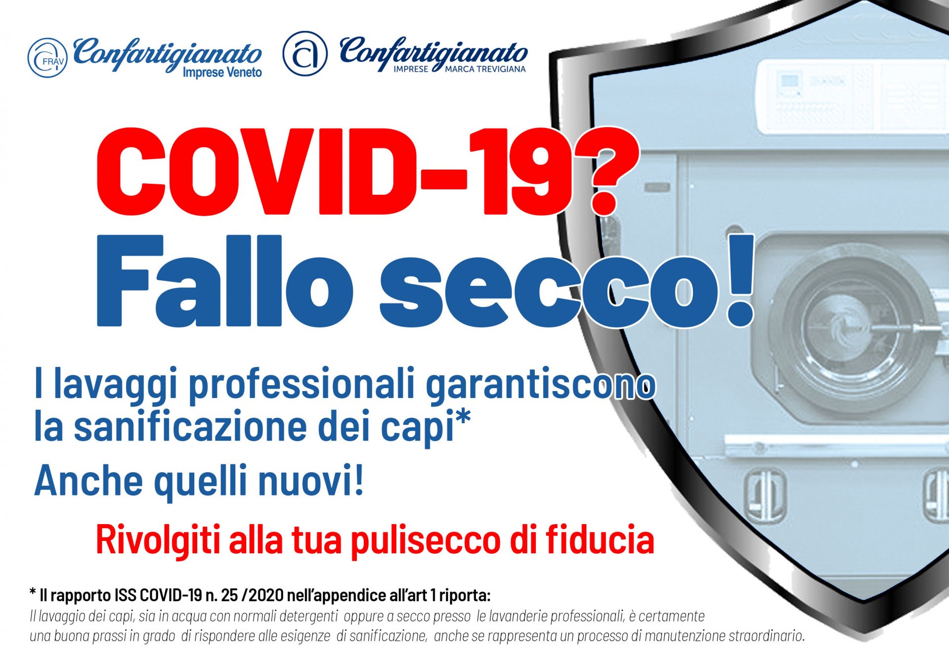 Pulitintolavenderie, trattamenti efficaci nella lotta contro il Covid-19