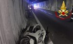Incidente Vittorio Veneto: perde il controllo della moto e sbatte contro il muro della galleria