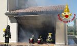Attimi di paura a Vedelago: incendio in un garage con all'interno bombole Gpl