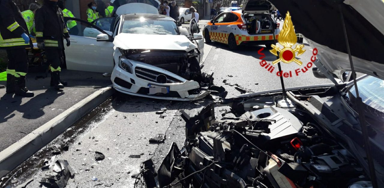 Grave incidente tra due vetture a Istrana, quattro feriti trasportati all’ospedale
