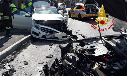 Grave incidente tra due vetture a Istrana, quattro feriti trasportati all'ospedale