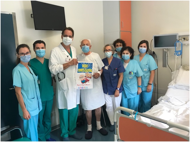 Nonno Angelo, compleanno in corsia a Conegliano: in “regalo” un pacemaker