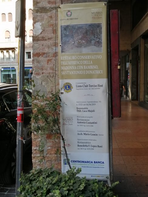 Restauro affresco a Treviso, alla fine scoperta opera della scuola di Tiziano - FOTO