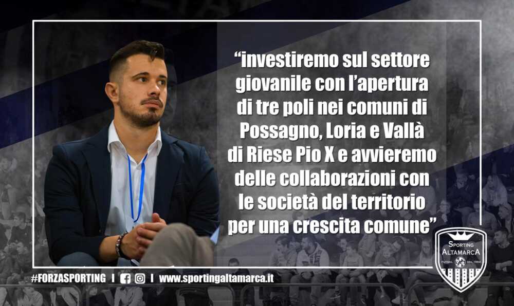 Sporting Altamarca, Baccin: “Presto tre nuovi poli per l’attività giovanile”