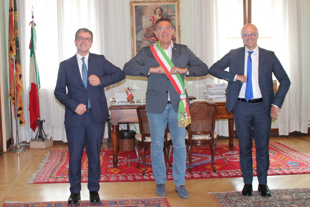 Conservatorio Steffani Castelfranco, il nuovo presidente Claudio ricevuto in Municipio dal sindaco Marcon