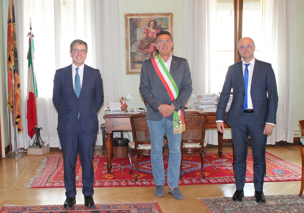 Conservatorio Steffani Castelfranco, il nuovo presidente Claudio ricevuto in Municipio dal sindaco Marcon