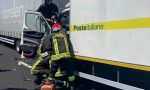 Furgone delle Poste contro un camion, incidente in A27: un ferito