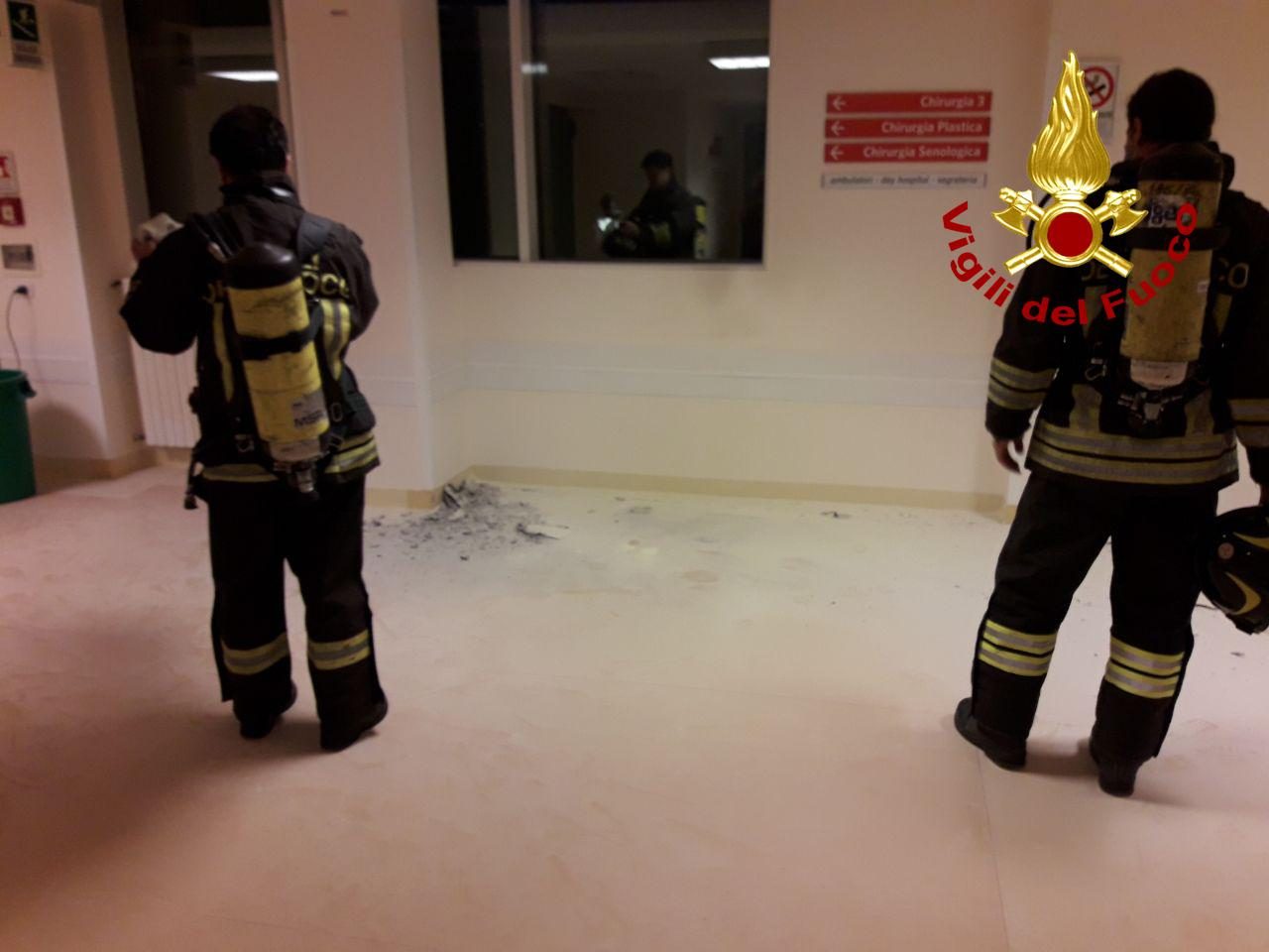 Principio d’incendio in Chirurgia al Ca’ Foncello, intervengono i Vigili del fuoco