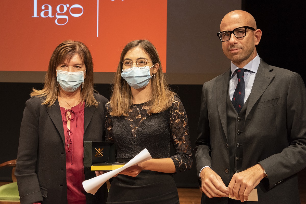 Beatrice Trentin premiata da Olivia Covre e Francesco Lago