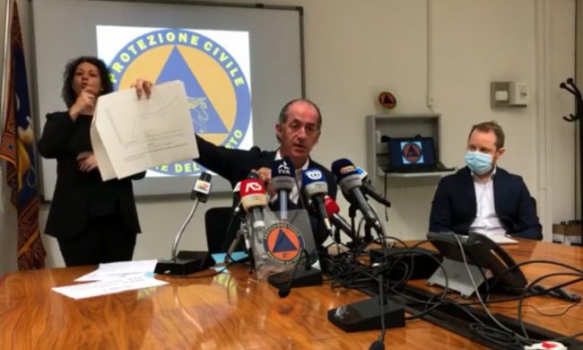 Il 96% dei positivi è asintomatico, Zaia: “Nessuna emergenza sanitaria negli ospedali”