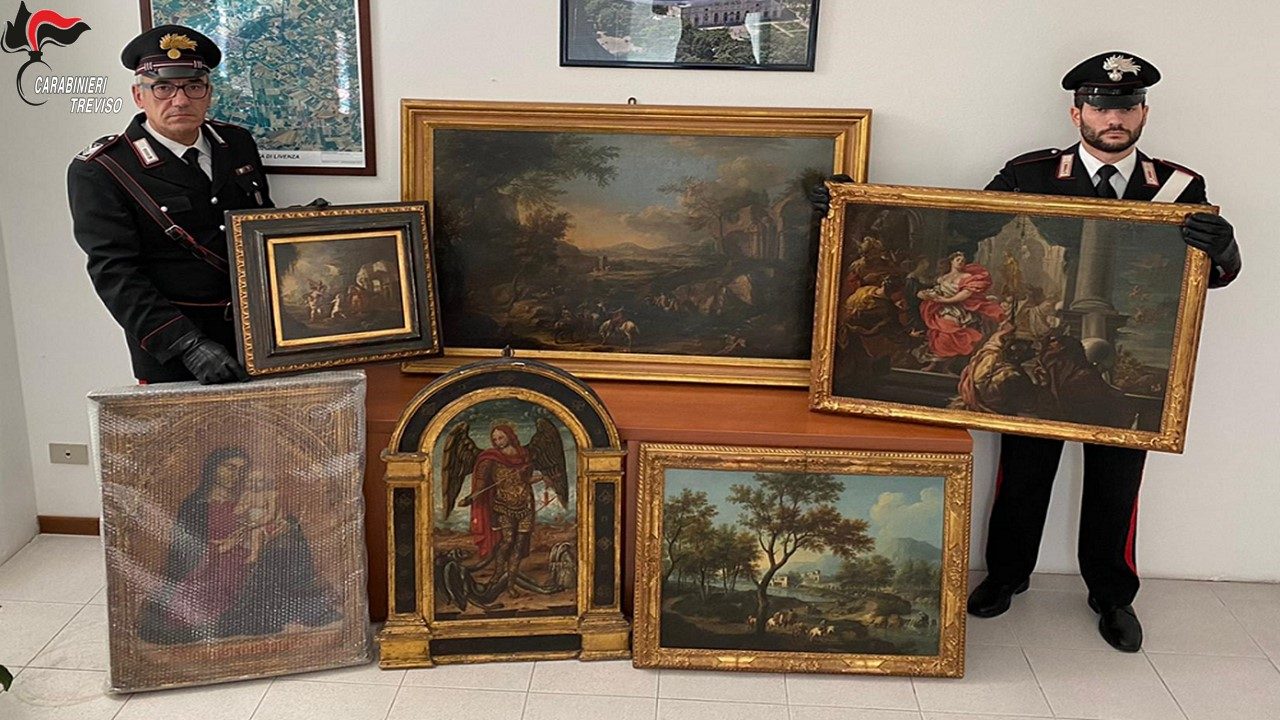 Motta di Livenza, appropriazione indebita di quadri di valore: denunciato commerciante 68enne