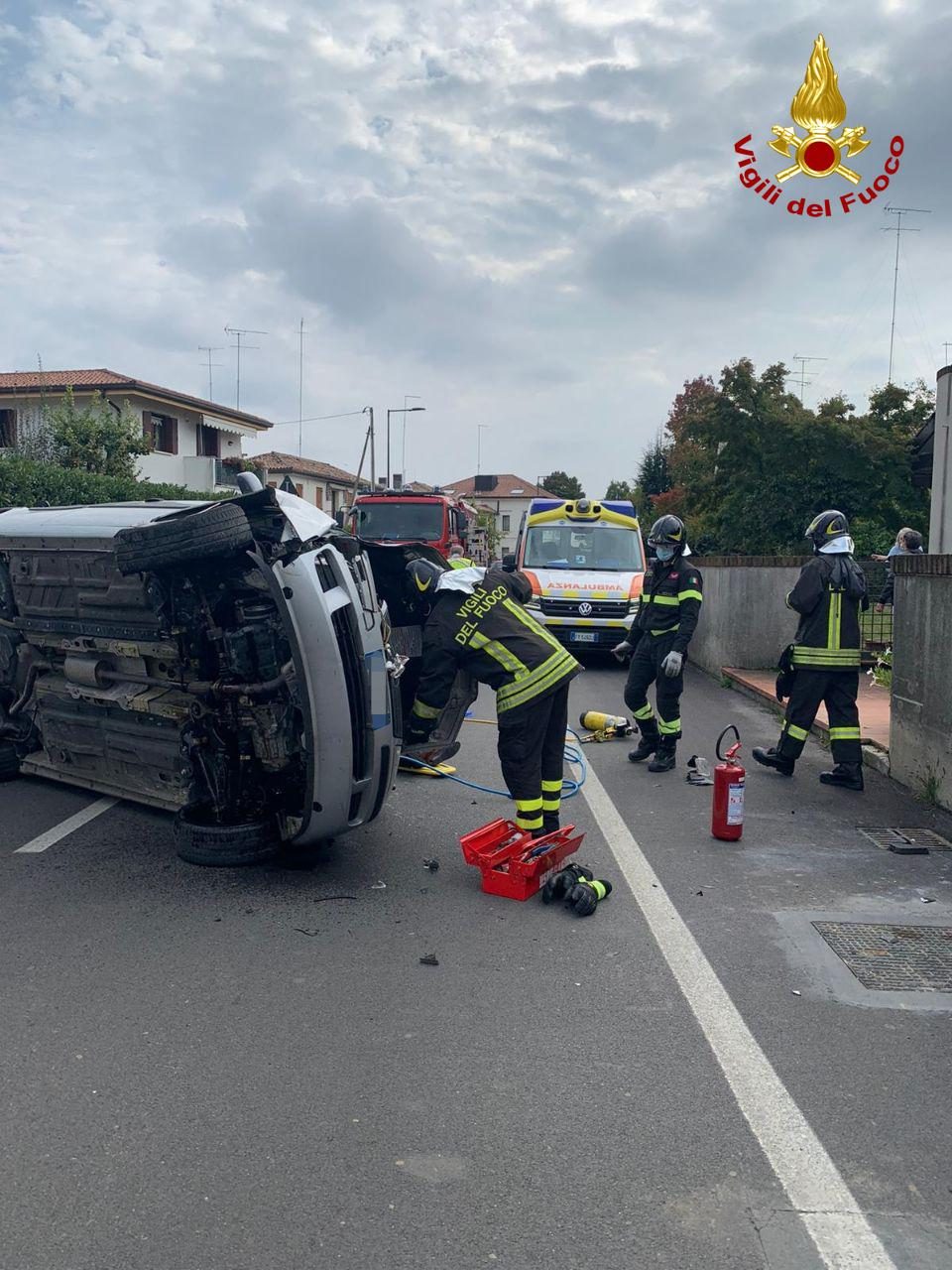 Incidente a Treviso: una donna ferita è stata trasportata all’ospedale