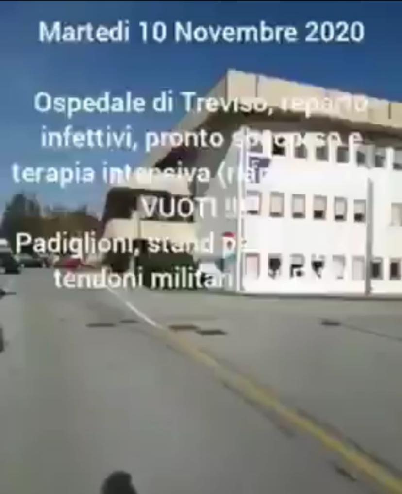 Ospedale di Treviso, video negazionista: “E’ vuoto”. L’Ulss2 risponde con il vero filmato nei reparti: “Scatta la querela” – VIDEO