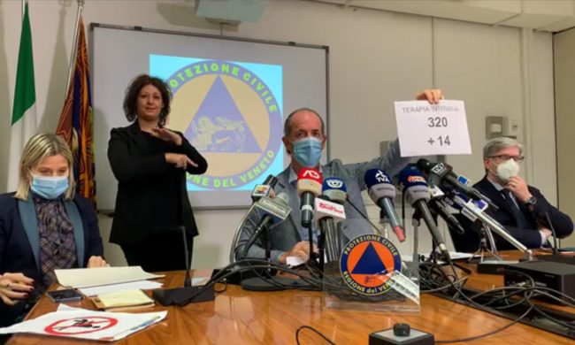 Covid, Zaia: “Ecco la nuova ordinanza” | +2194 positivi | Dati 24 novembre 2020