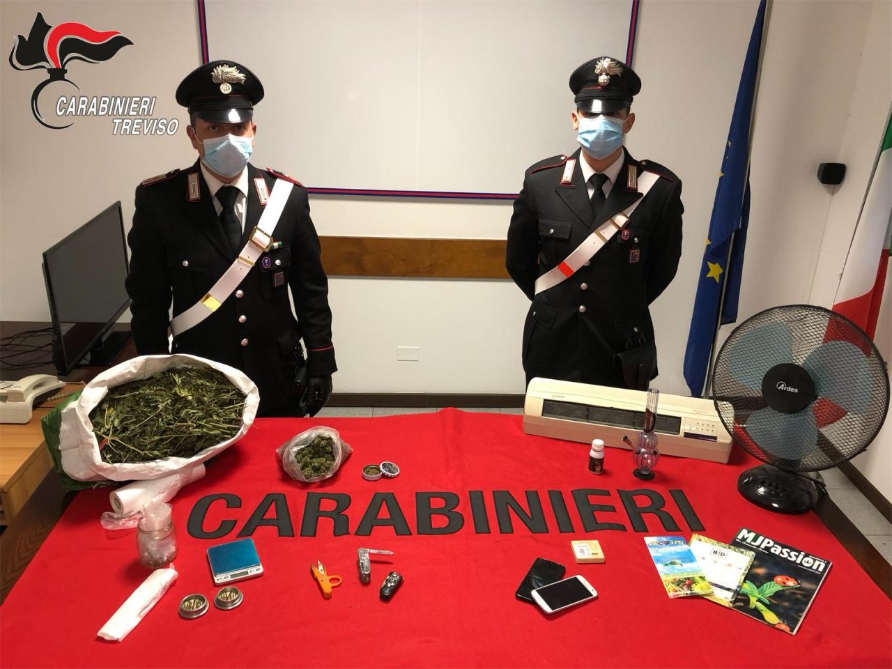 Nel sottotetto della propria casa aveva una serra per coltivare marijuana, nei guai un 52enne