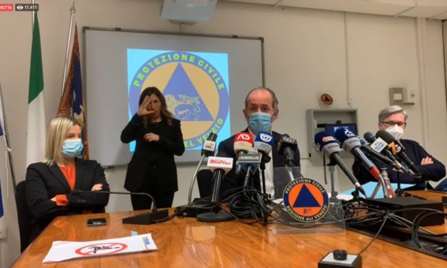 Covid, Zaia: “Curva appiattita ma Rt a 1,20” | +2003 positivi | Dati 30 novembre 2020