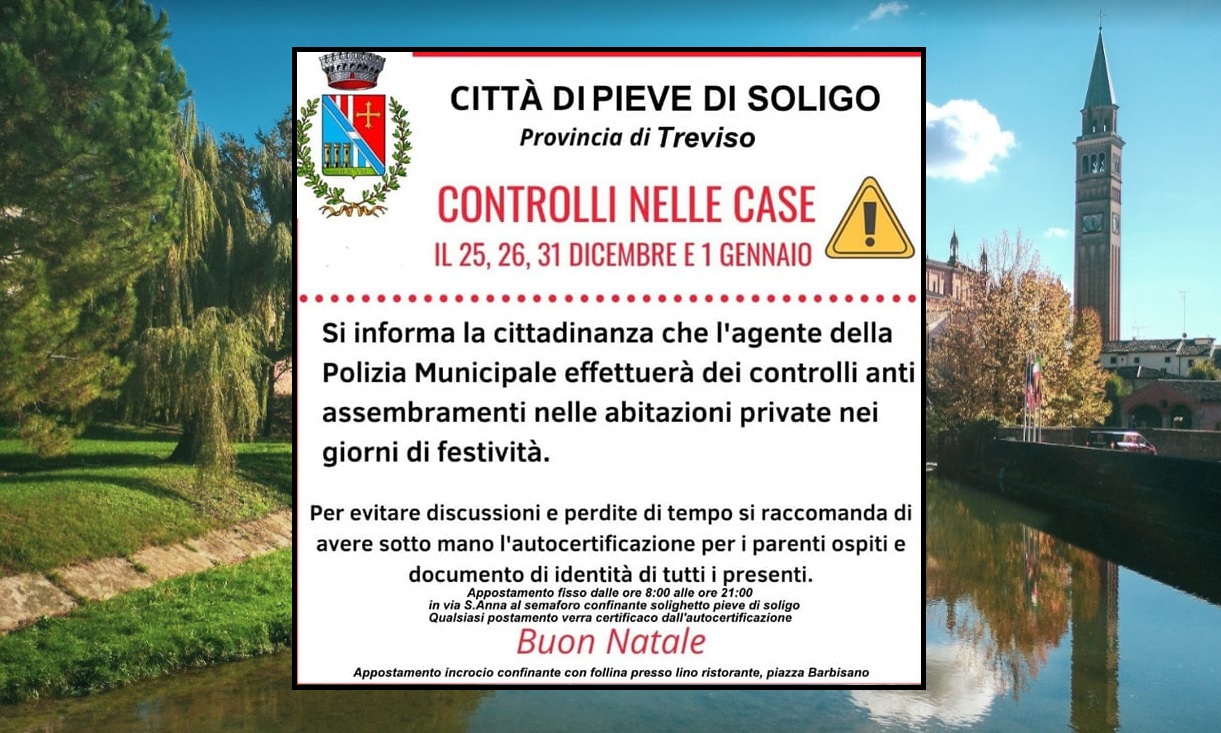 Controlli nelle case a Natale, la fake news diventa virale e fa infuriare il sindaco