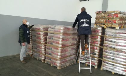 Vendita irregolare di pellet: sequestrate 46 tonnellate di prodotto a Loria