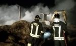 Incendio Asolo, va a fuoco fienile adiacente alla stalla: fiamme domate dai pompieri