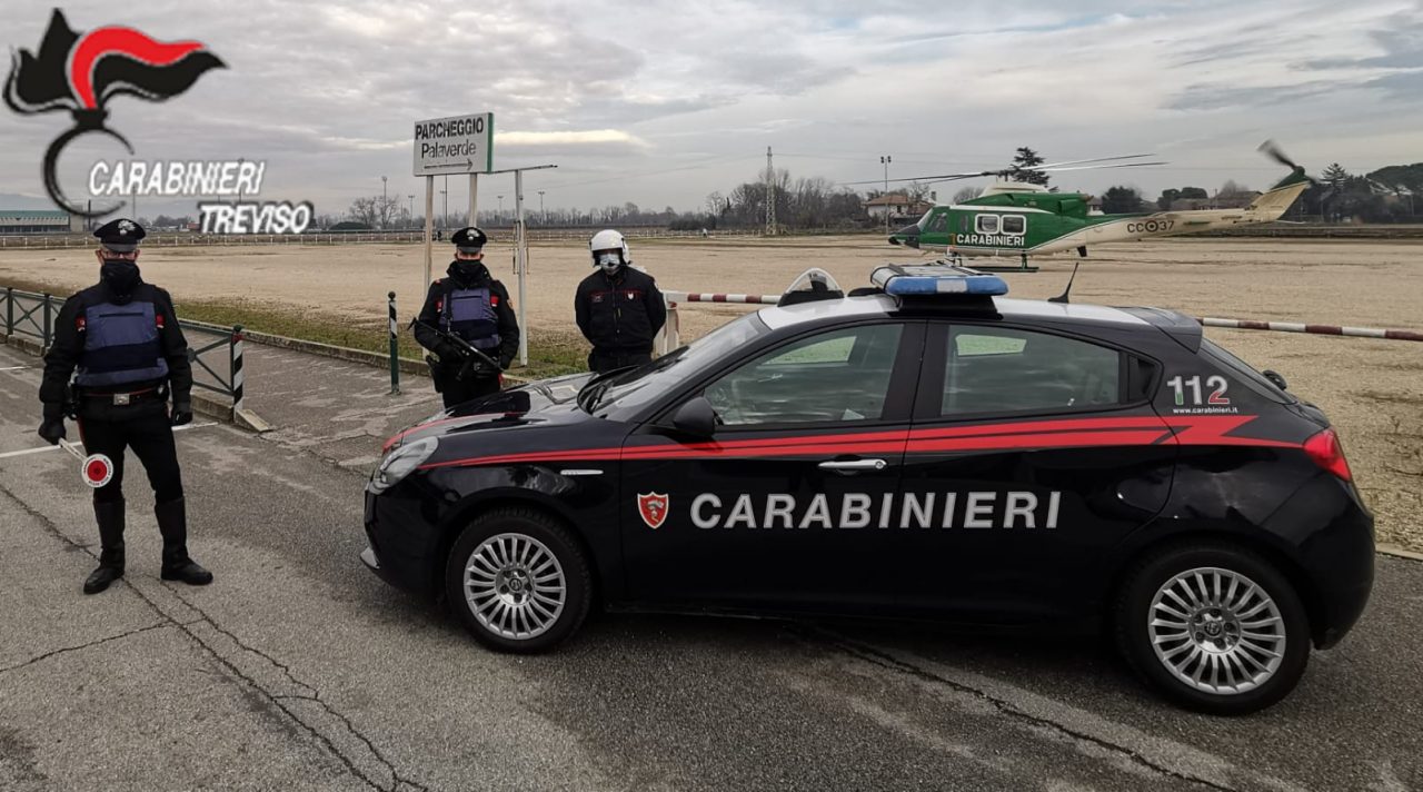 Allarme furti nella Marca: controlli a tappeto dei Carabinieri di Treviso, anche con supporto aereo – FOTO