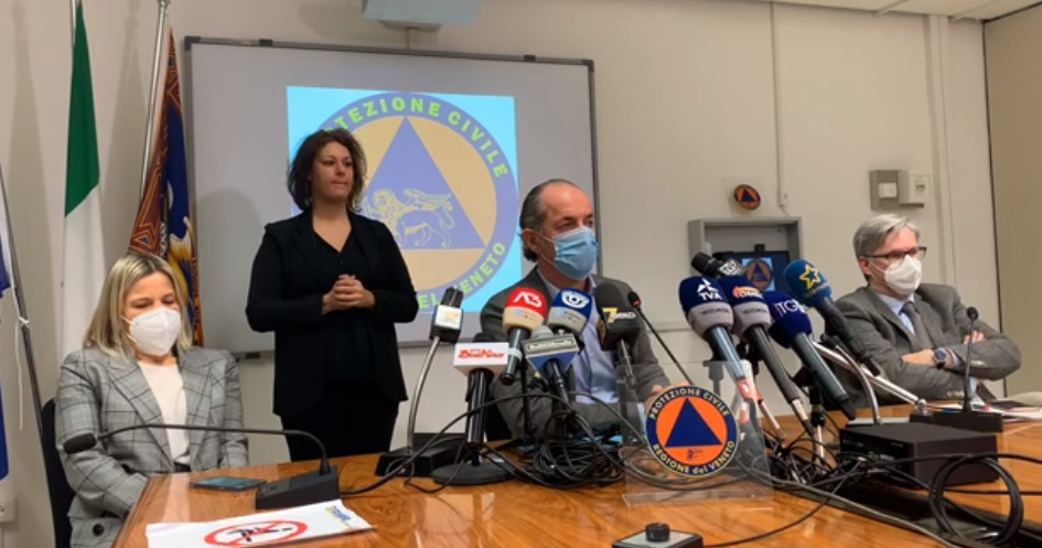 Covid, Zaia: “Ristori? Al Veneto potrebbero arrivare 19 milioni” | +2535 positivi | Dati 1 dicembre 2020
