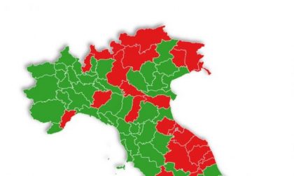 E se le zone fossero per provincia? Treviso e tutto il Veneto sarebbero verdi