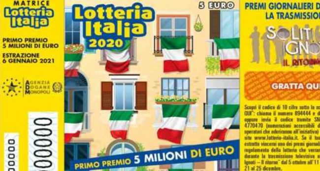 Lotteria Italia, 50mila euro a San Vendemiano: quinto premio nel veneziano