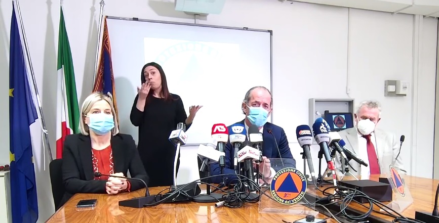 Covid, Zaia: “Taglio vaccini Pfizer sia lineare, tutti al 29%” | +1359 positivi | Dati 20 gennaio 2021