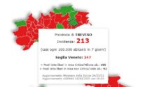 Incidenza contagi Covid, Treviso e provincia sotto la soglia: non è da zona rossa