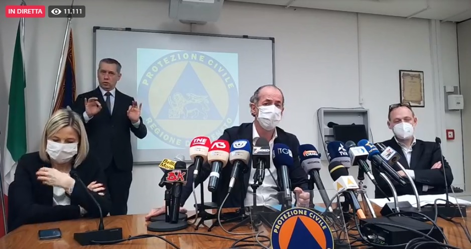 Covid, Zaia: “Vaccini di notte e anche a Pasqua e Pasquetta” | +1130 positivi | Dati 30 marzo 2021