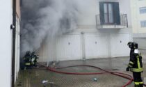 Incendio a Villorba, fiamme dal garage: Vigili del fuoco al lavoro
