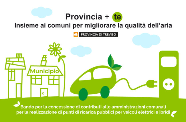 Colonnine per auto elettriche: la Provincia stanzia 280mila euro per i comuni trevigiani