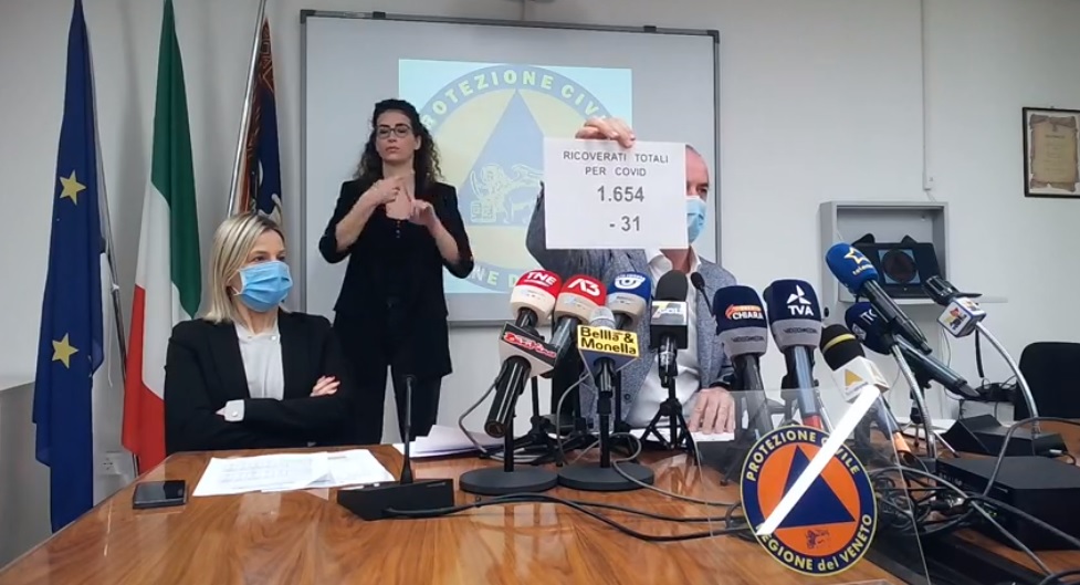 Covid, Zaia: “Coprifuoco alle 22 uccide il turismo” | +1060 positivi | Dati 22 aprile 2021