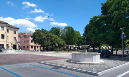 Tornano a splendere (e a funzionare) quattro fontane del centro di Montebelluna