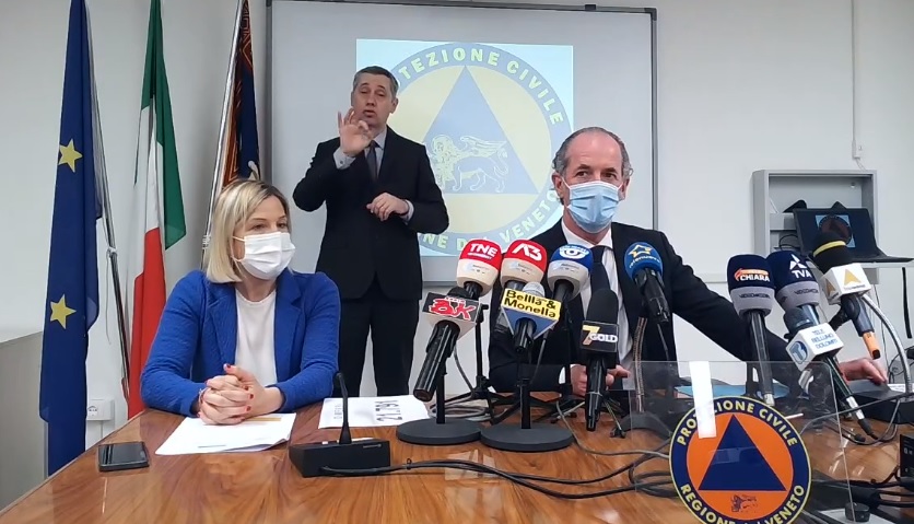 Covid, Zaia: “Zona bianca, ci siamo. Ma limite di 4 posti a tavola va tolto” | +63 positivi | Dati 3 giugno 2021