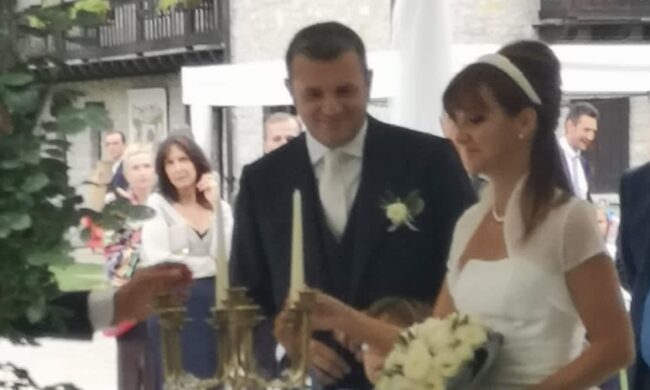 Matrimonio trevigiano per il senatore Centinaio, presente anche Salvini