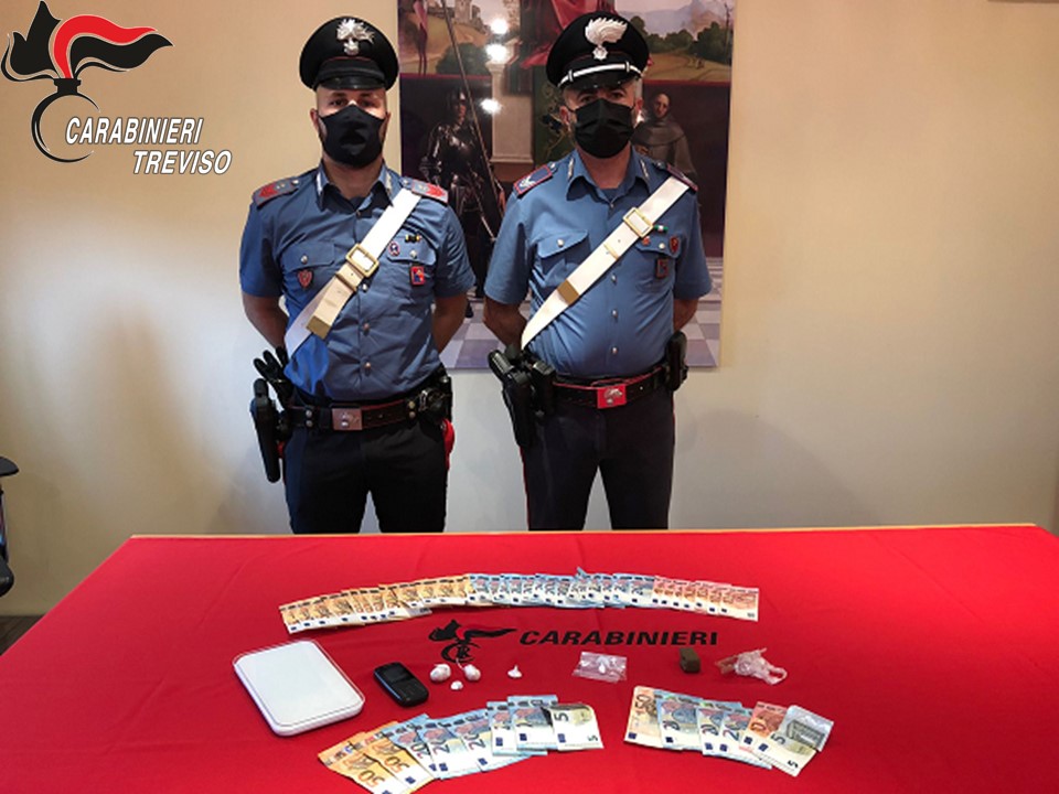 Da Vicenza fino a Possagno per la coca, arrestati i pusher
