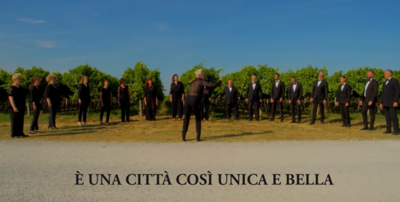 Il video dell’Inno alla Città di Treviso girato fra i vigneti delle colline del Prosecco