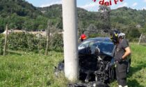 Auto esce di strada a Castelcucco, un ferito
