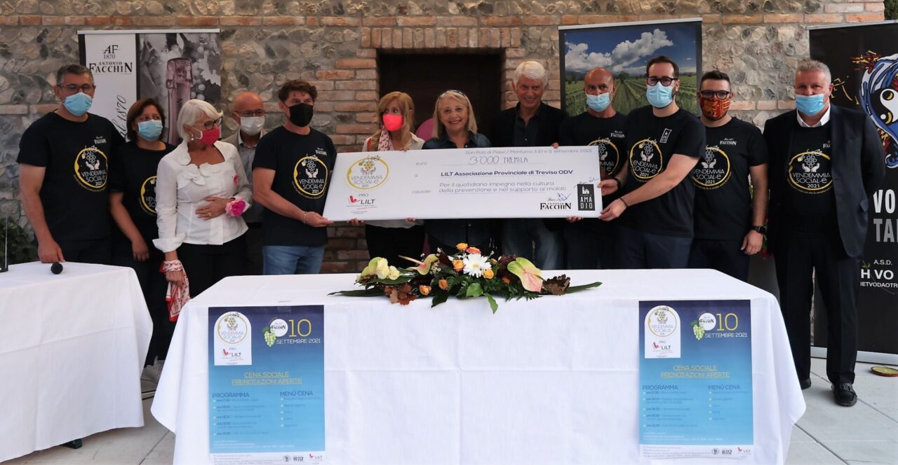 Un successo la Vendemmia Social-e 2021: donati 3mila euro alla Lilt trevigiana