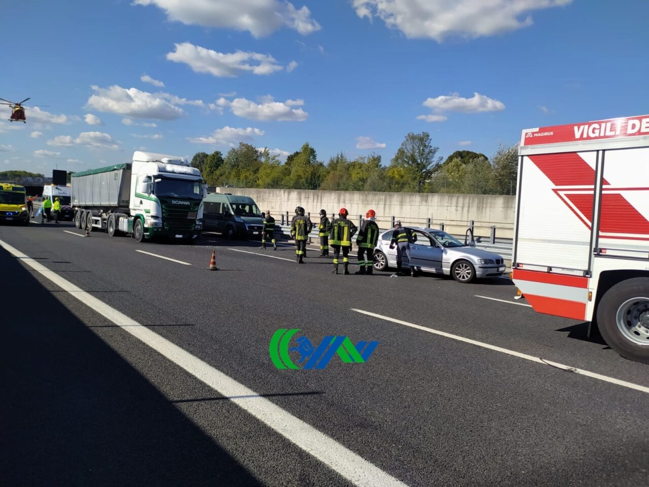 Passante di Mestre, incidente tra auto e camion: un ferito grave e traffico difficoltoso