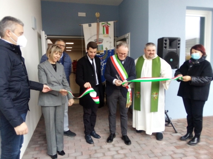 Nervesa, le foto dell’inaugurazione della nuova scuola di Bavaria