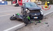 Casale sul Sile, violento scontro tra auto e moto: 18enne in gravi condizioni