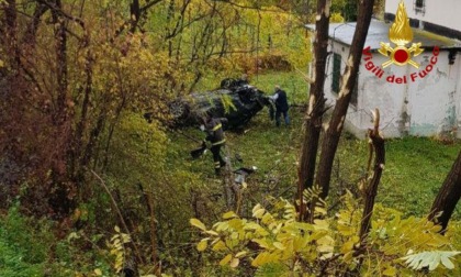 Incidente a Cornuda, "vola" con l'auto fuori strada: un ferito