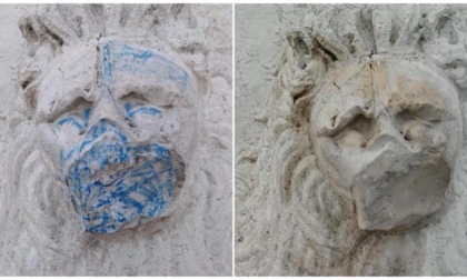 Leone di Porta San Tomaso imbrattato dai vandali: "E' stato subito ripulito"