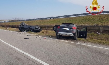 Tremendo schianto tra suv a Villorba, cinque feriti tra i quali una donna incinta