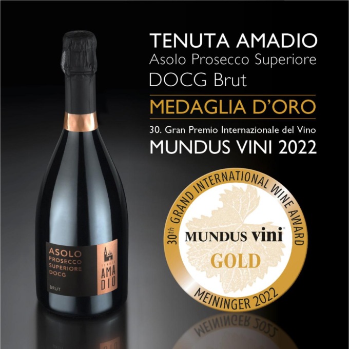 Tenuta Amadio: l’Asolo Brut conquista il quarto oro consecutivo a Mundus Vini 2022