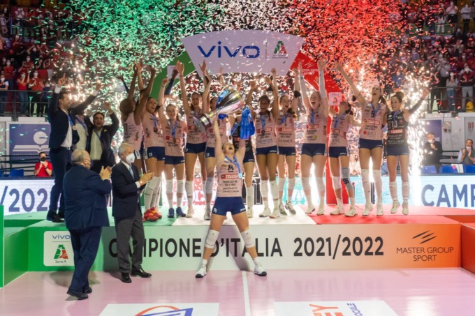 L’Imoco Volley è campione d’Italia: le pantere di Conegliano conquistano il 5° Scudetto