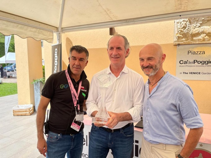 Giro d’Italia 2022, tappa trevigiana: foto e video di Zaia sul Muro di Ca’ del Poggio