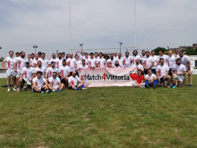 Il mondo del rugby e l’ADMO si mobilitano per la piccola Vittoria, affetta da una malattia rara